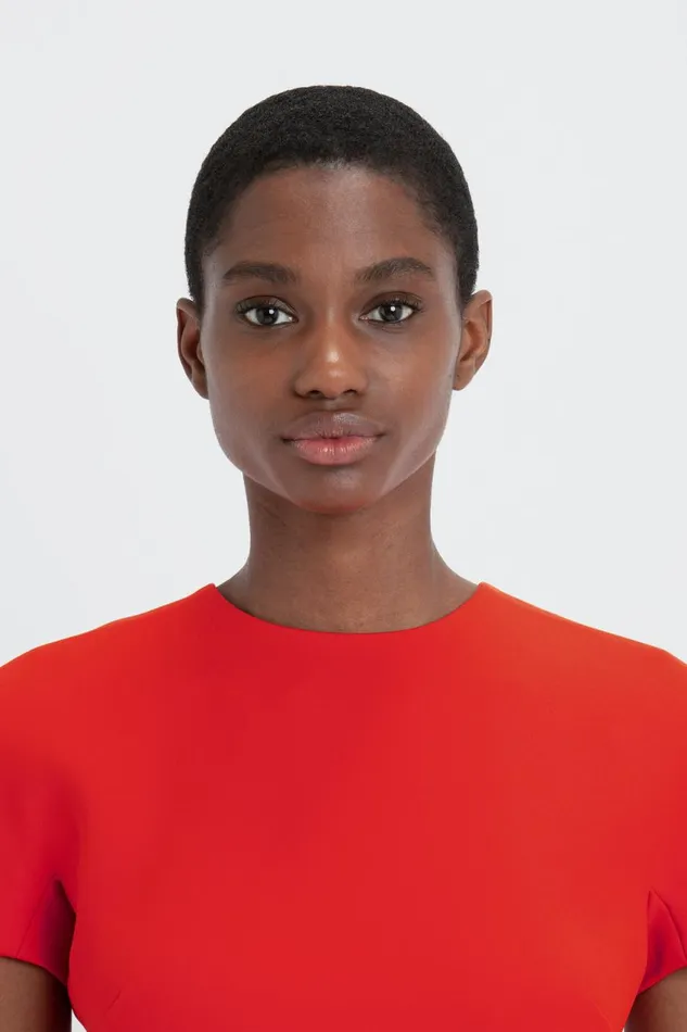 Dresses Women Victoria Beckham Fitted Tshirt Dress In Bright Red Dresses Women Victoria Beckham Fitted Tshirt Dress In Bright Red