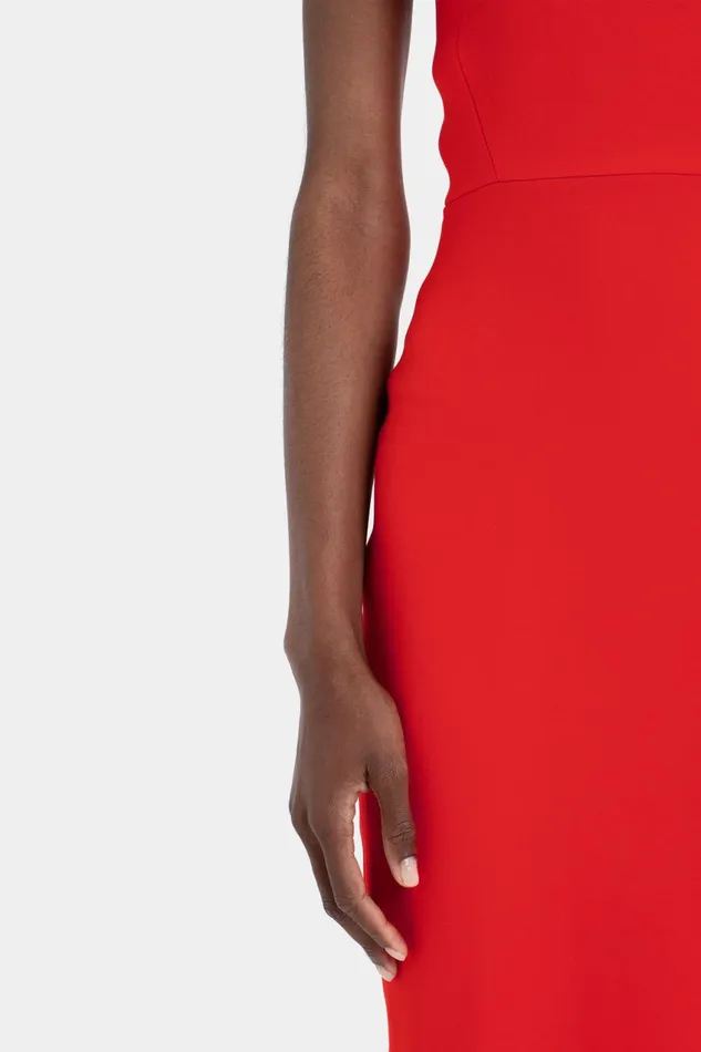 Dresses Women Victoria Beckham Fitted Tshirt Dress In Bright Red Dresses Women Victoria Beckham Fitted Tshirt Dress In Bright Red