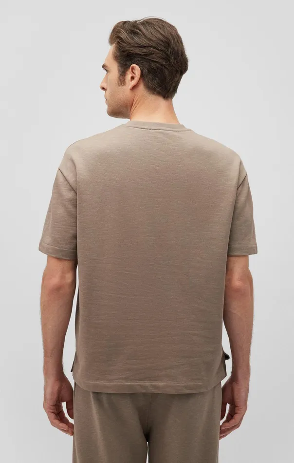 Drop Shoulder TShirt In Brindle Men Mavi Jeans TShirts Drop Shoulder TShirt In Brindle Men Mavi Jeans TShirts