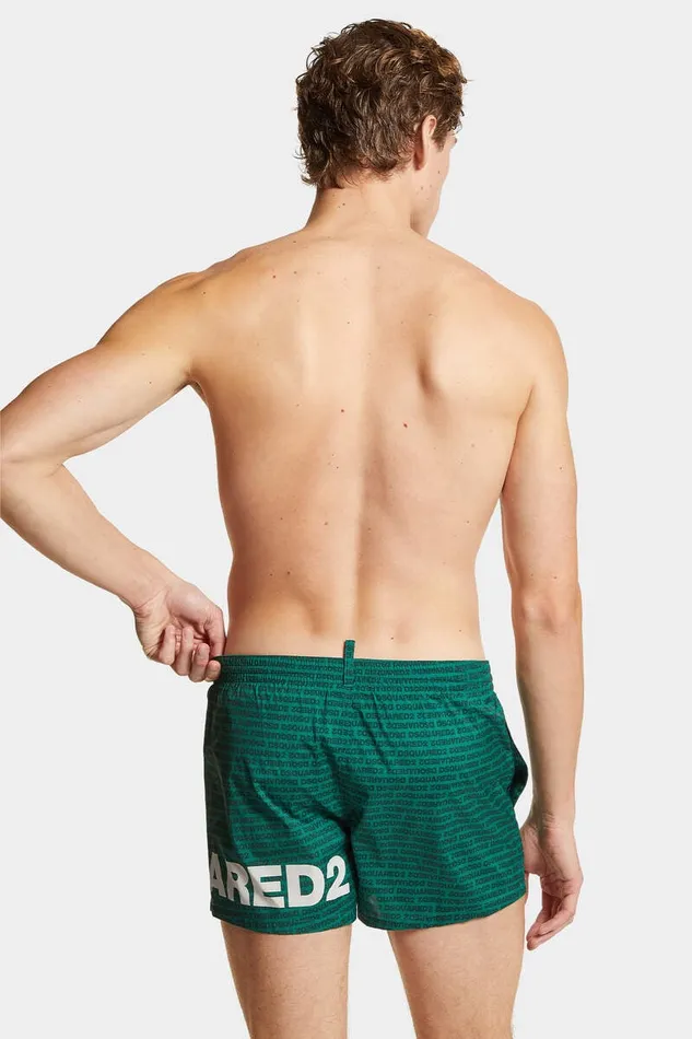 Dsquared2 Beachwear Swim Boxer Midi Green 8211 Men