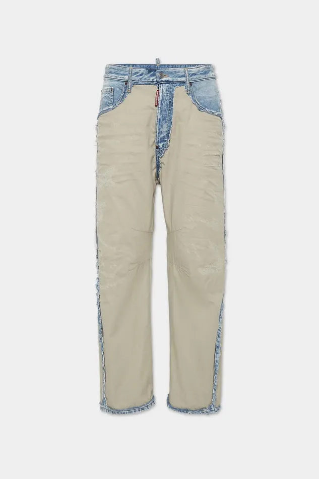 Dsquared2 CoOrds Super Ripped Mixed Kawaii Jeans Navy 8211 Men