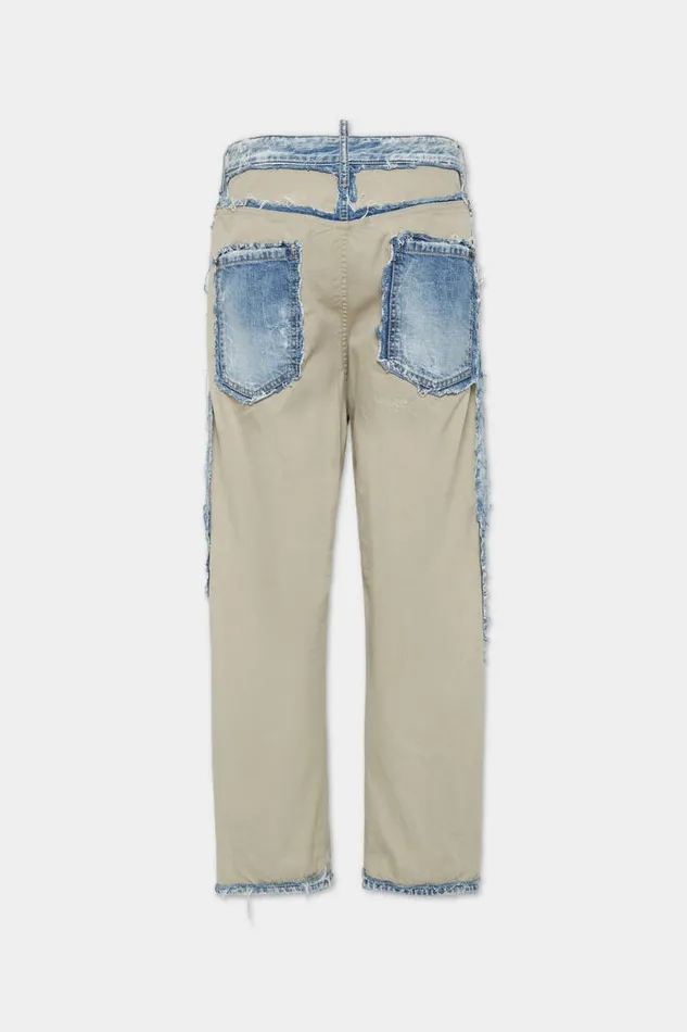 Dsquared2 CoOrds Super Ripped Mixed Kawaii Jeans Navy 8211 Men