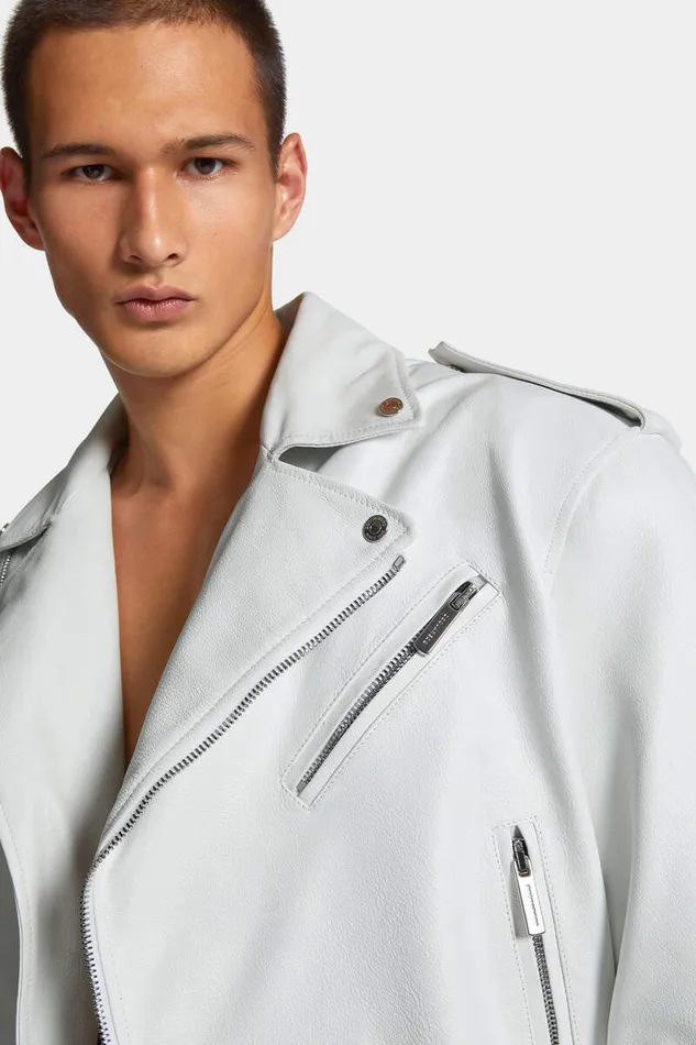 Dsquared2 Coats and Outerwear Crystal Fringes 03980s Jacket White 8211 Men