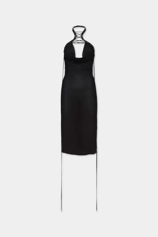 Dsquared2 Dresses and Jumpsuits Lace Up Dress Black 8211 Women