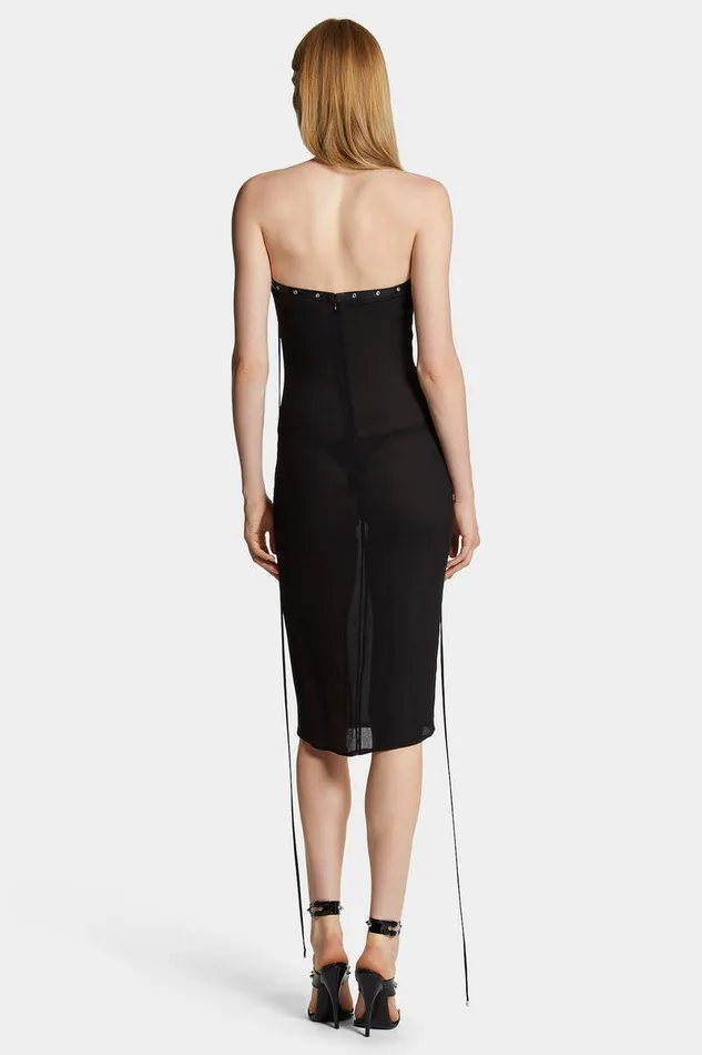 Dsquared2 Dresses and Jumpsuits Lace Up Dress Black 8211 Women
