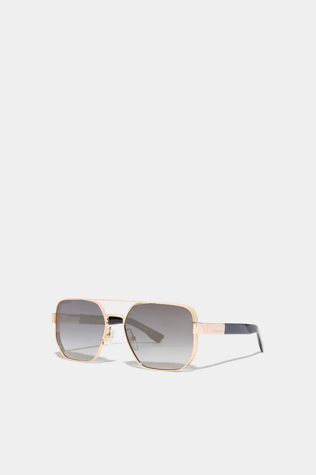 Dsquared2 Eyewear Hype Gold Black Sunglasses Gold 8211 MenWomen