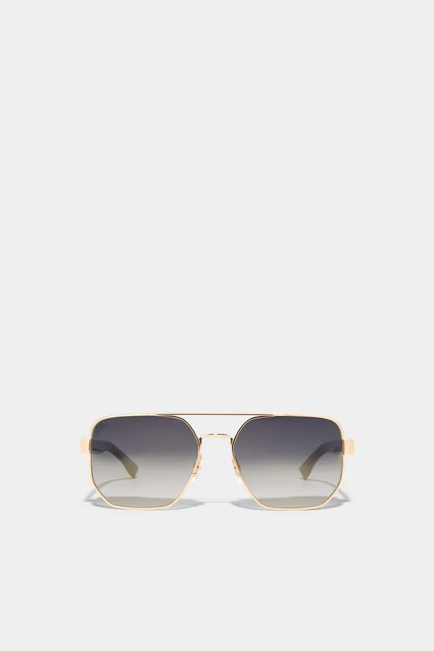 Dsquared2 Eyewear Hype Gold Black Sunglasses Gold 8211 MenWomen