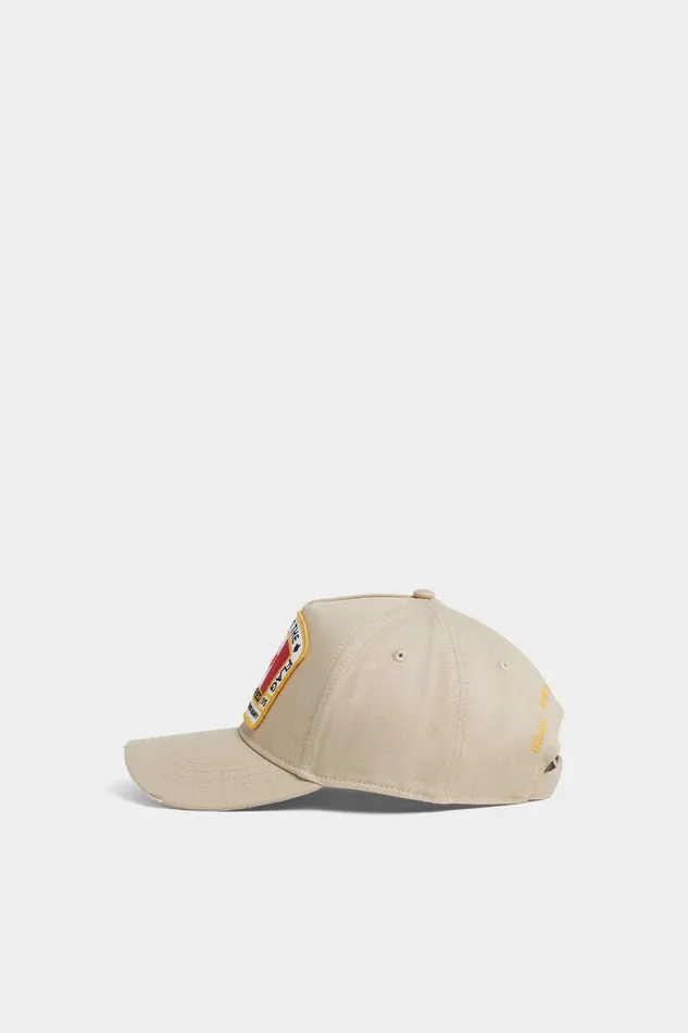 Dsquared2 Headwear Canadian Flag Patch Baseball Cap Beige 8211 Men