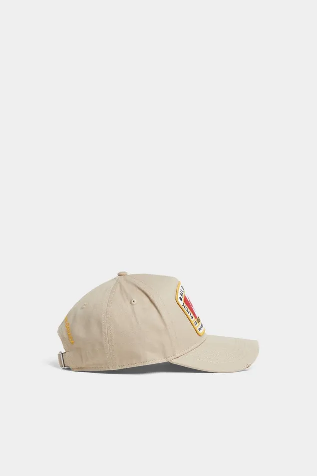 Dsquared2 Headwear Canadian Flag Patch Baseball Cap Beige 8211 Men
