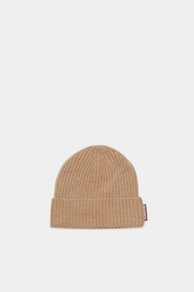 Dsquared2 Headwear Scarf and Hat Warmy Knit Set Camel 8211 Men