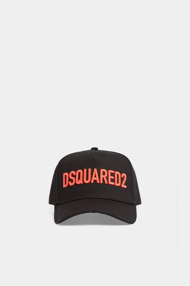 Dsquared2 Headwear Technicolor Embroidered Baseball Cap Blackfuchsia 8211 Women