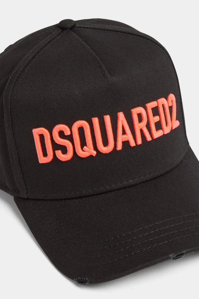Dsquared2 Headwear Technicolor Embroidered Baseball Cap Blackfuchsia 8211 Women