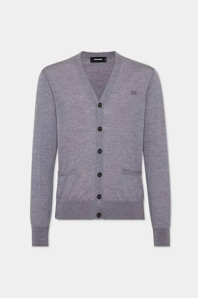 Dsquared2 Knitwear D2 Knit Cardigan Grey 8211 Men