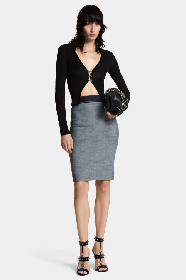 Dsquared2 Knitwear Knit Hook Polo Black 8211 Women