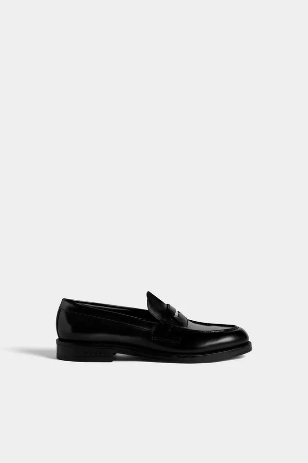 Dsquared2 Laced Shoes Beau Leather Loafer Black 8211 Men