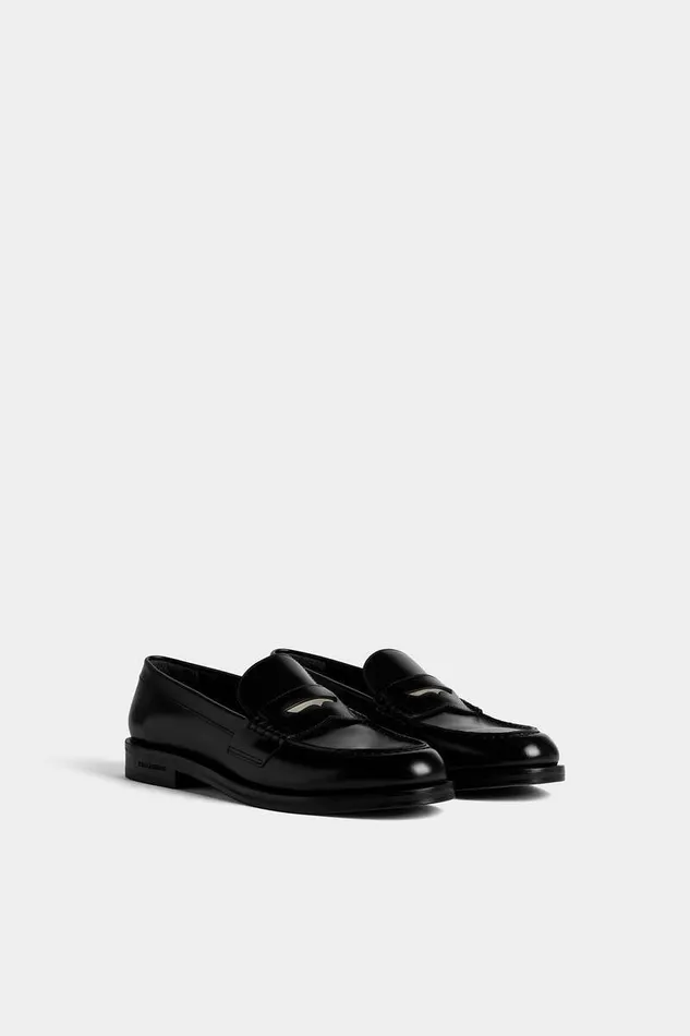 Dsquared2 Laced Shoes Beau Leather Loafer Black 8211 Men