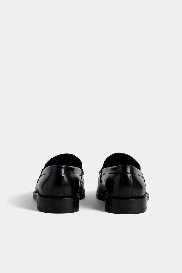 Dsquared2 Laced Shoes Beau Leather Loafer Black 8211 Men