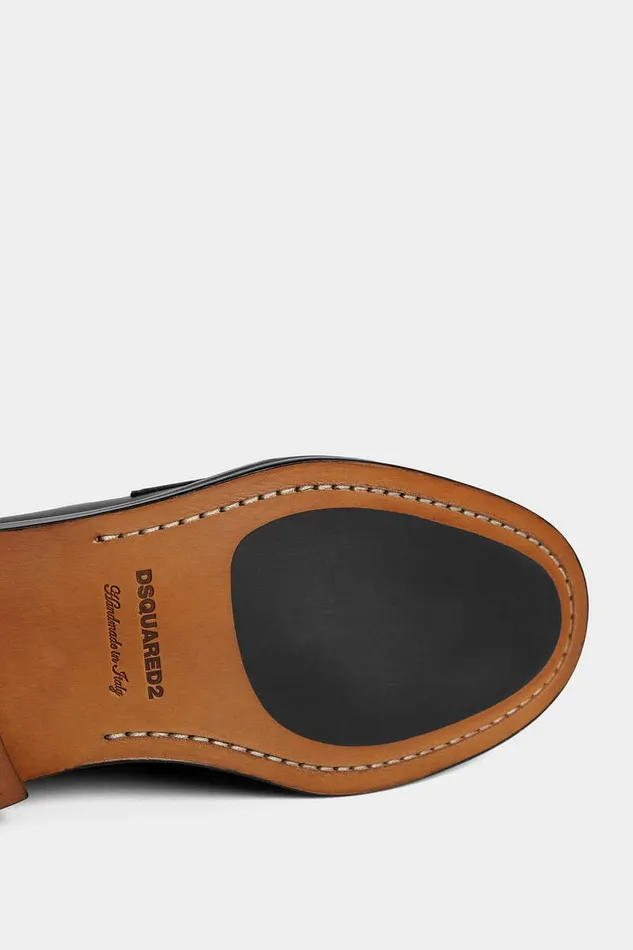 Dsquared2 Laced Shoes Beau Leather Loafer Black 8211 Men