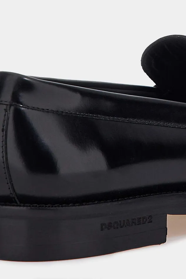 Dsquared2 Laced Shoes Beau Leather Loafer Black 8211 Men