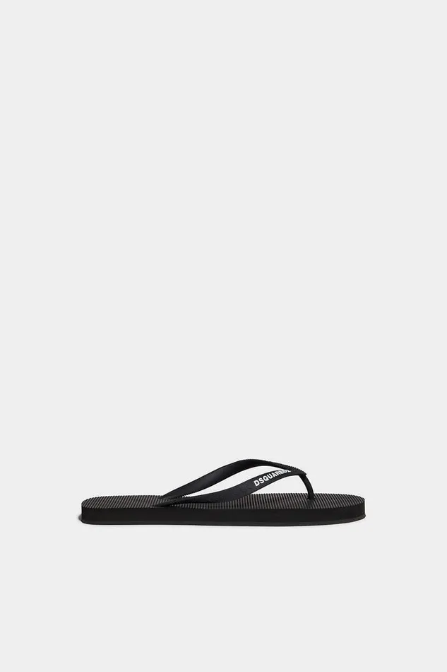 Dsquared2 Sandals and Slides Logo Flip Flops Black 8211 Men