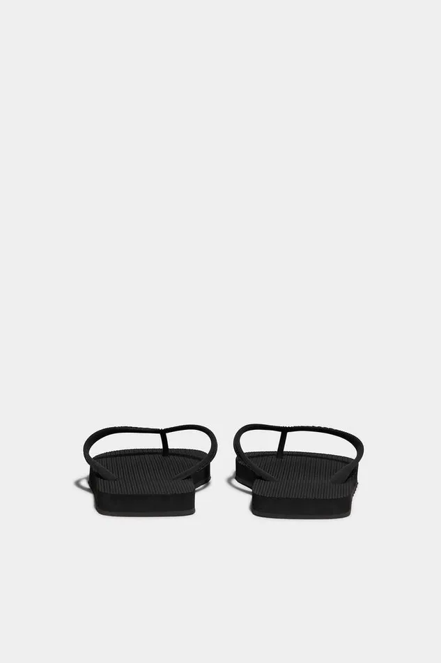Dsquared2 Sandals and Slides Logo Flip Flops Black 8211 Men