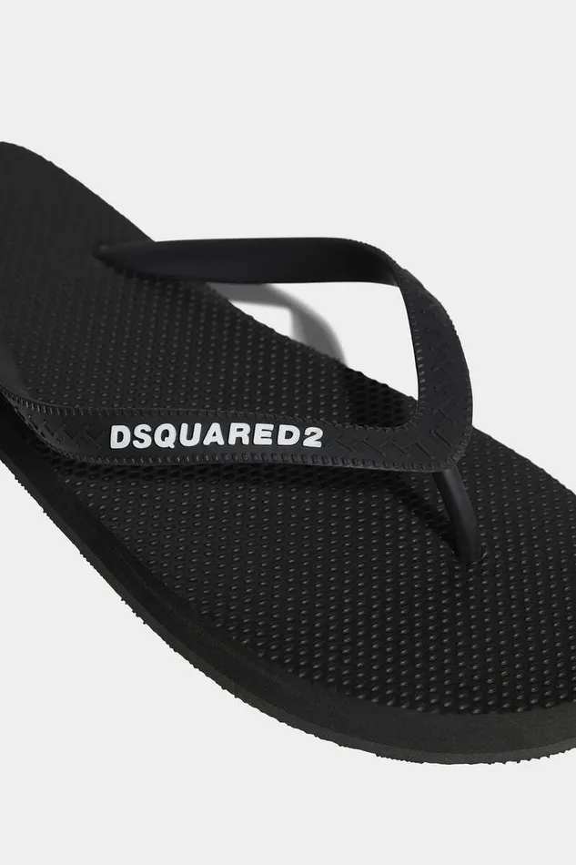Dsquared2 Sandals and Slides Logo Flip Flops Black 8211 Men