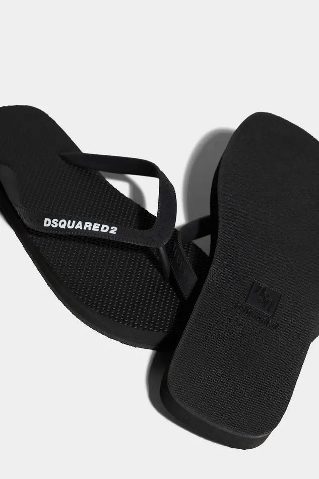 Dsquared2 Sandals and Slides Logo Flip Flops Black 8211 Men