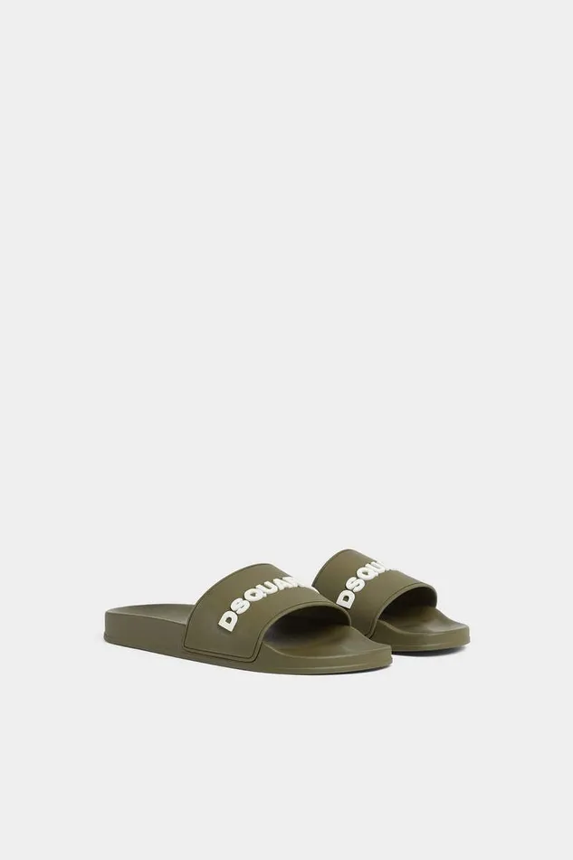 Dsquared2 Sandals and Slides Logo Slides Military 8211 Men