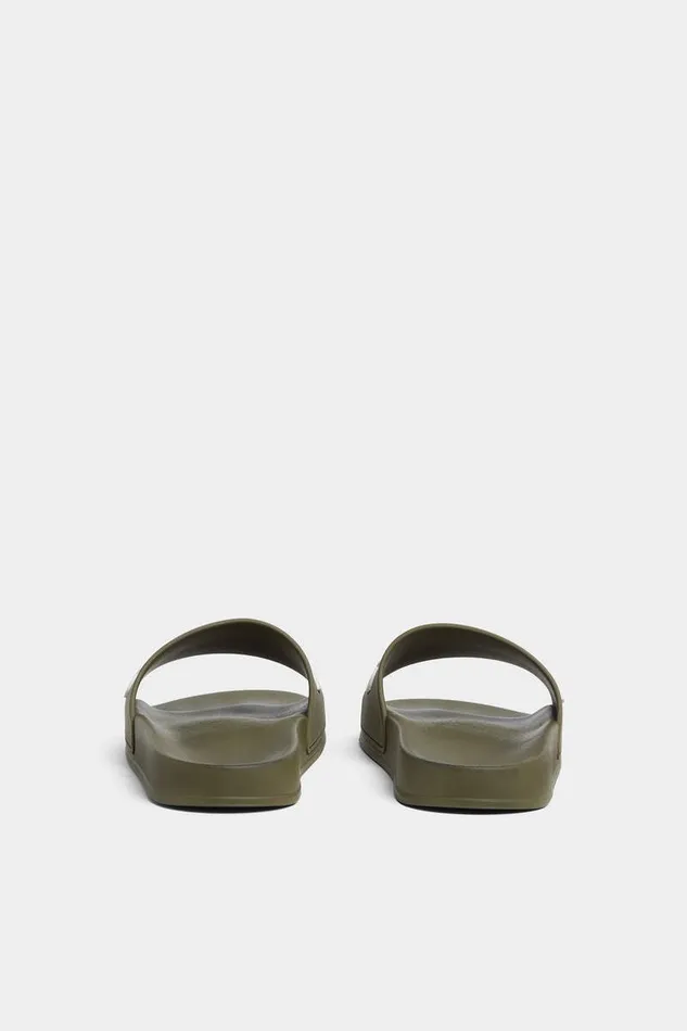 Dsquared2 Sandals and Slides Logo Slides Military 8211 Men