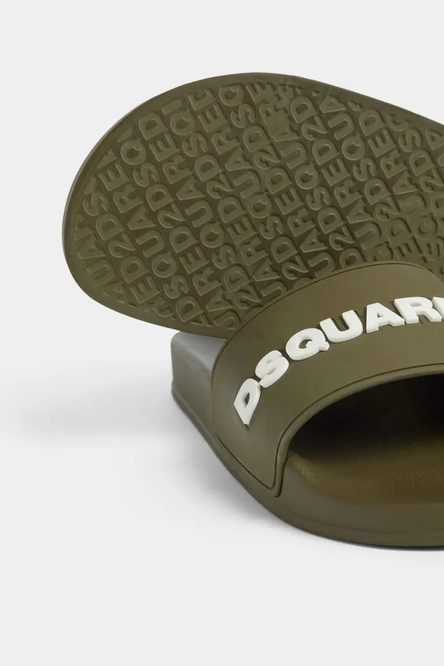 Dsquared2 Sandals and Slides Logo Slides Military 8211 Men