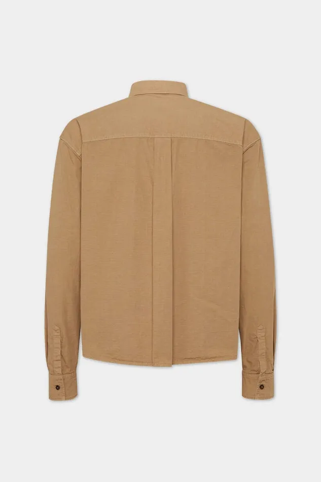 Dsquared2 Shirts Icon New Generation Ripstop Cropped Shirt Khaki 8211 Men