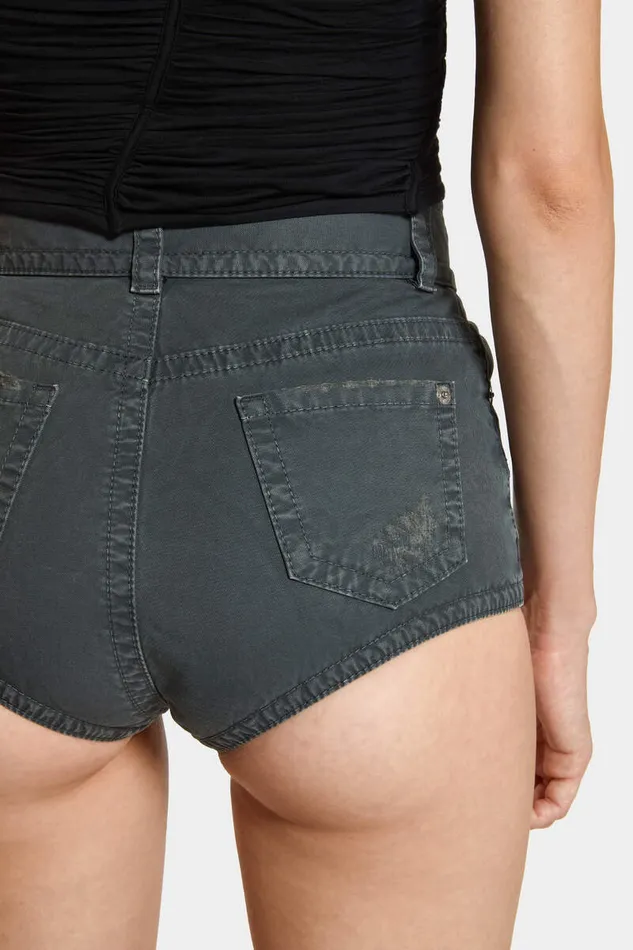 Dsquared2 Shorts 9 To 5 Cotton Hot Pant Orange 8211 Women