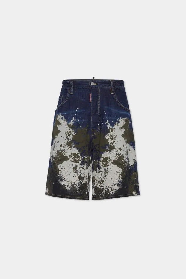 Dsquared2 Shorts Dark Urban Camo Wash Surfer Shorts Navy 8211 Men