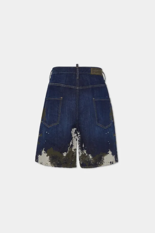 Dsquared2 Shorts Dark Urban Camo Wash Surfer Shorts Navy 8211 Men