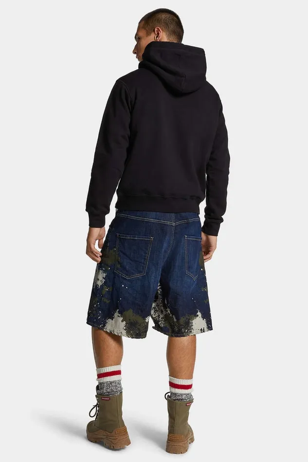 Dsquared2 Shorts Dark Urban Camo Wash Surfer Shorts Navy 8211 Men