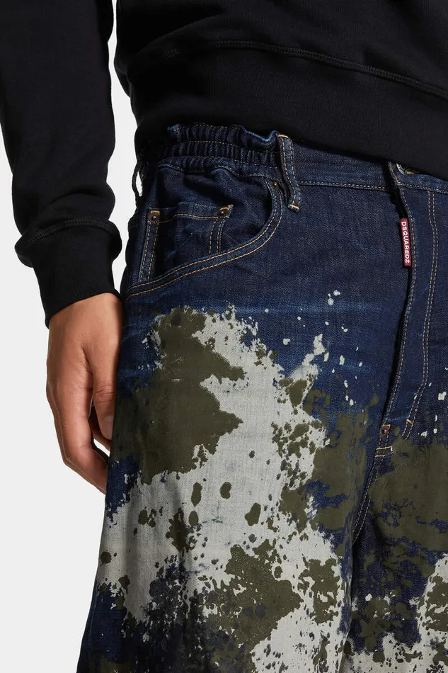 Dsquared2 Shorts Dark Urban Camo Wash Surfer Shorts Navy 8211 Men