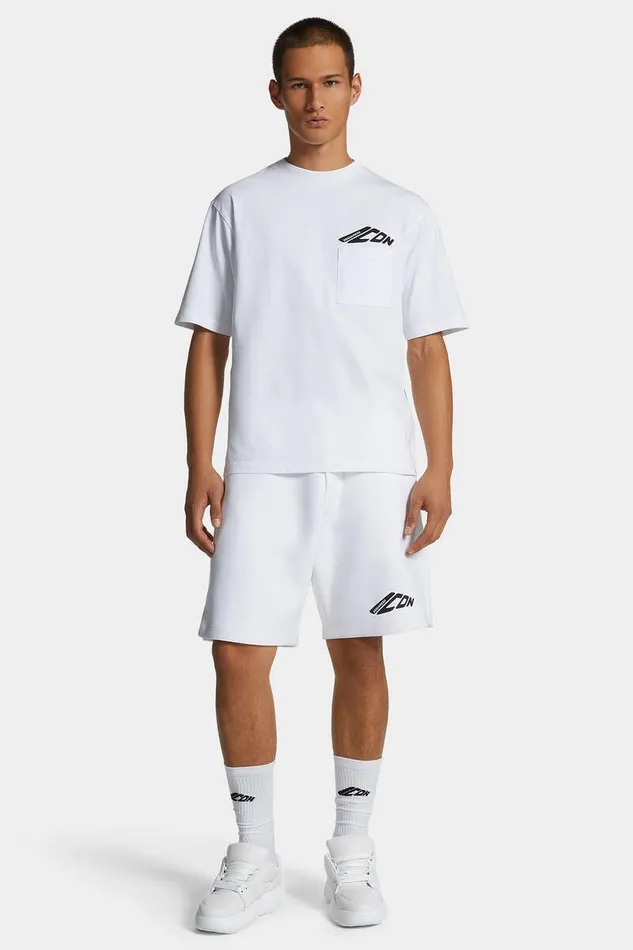 Dsquared2 Shorts Icon New Generation Big Boxer Sweat Shorts White 8211 Men