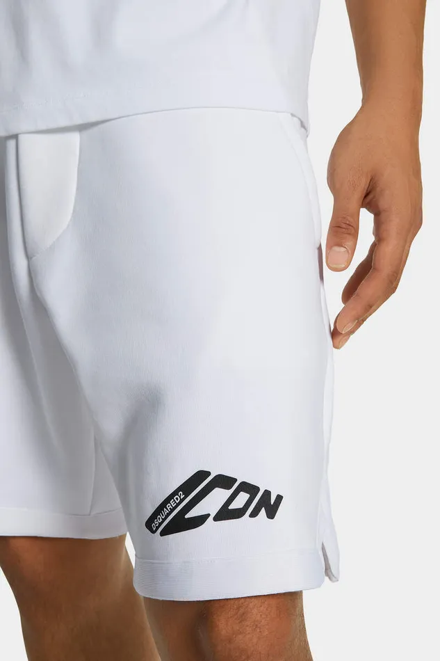 Dsquared2 Shorts Icon New Generation Big Boxer Sweat Shorts White 8211 Men