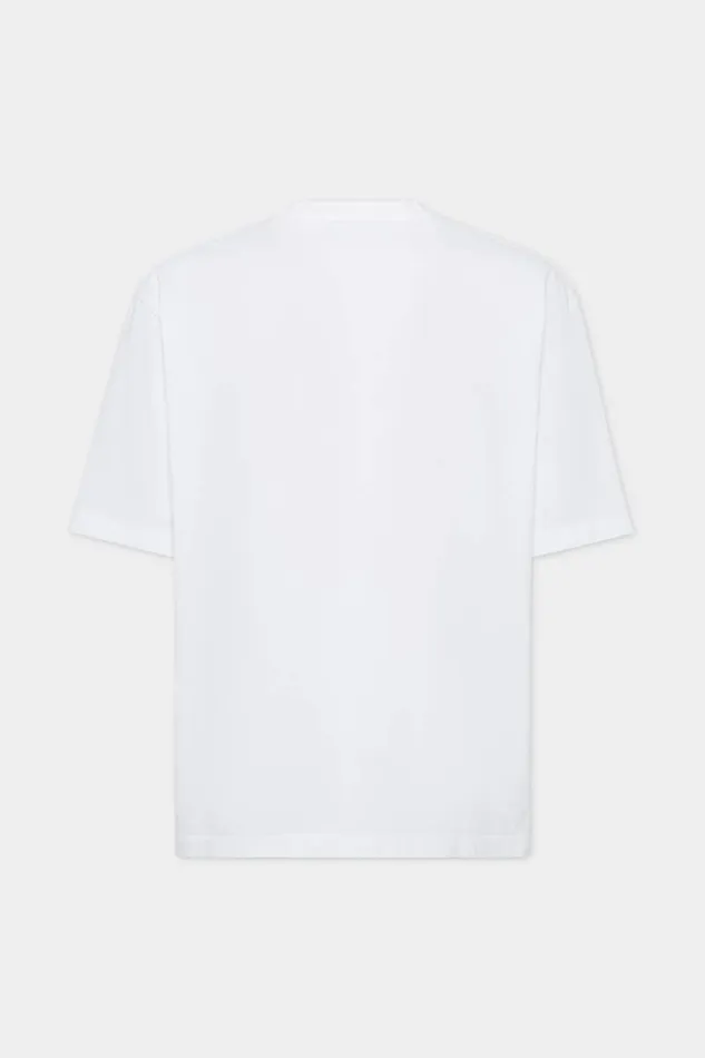 Dsquared2 TShirts and Polo Icon New Generation Loose Fit Pocket TShirt White 8211 Men