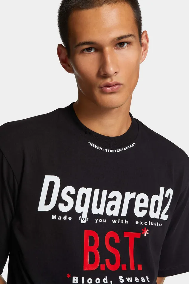 Dsquared2 TShirts and Polo Loose Fit Blood Sweat Tears TShirt Black 8211 Men