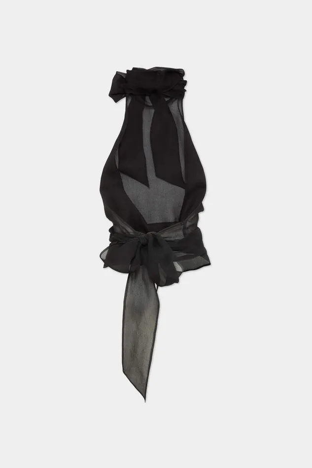 Dsquared2 Tops and TShirts Couture Bow Top Black 8211 Women