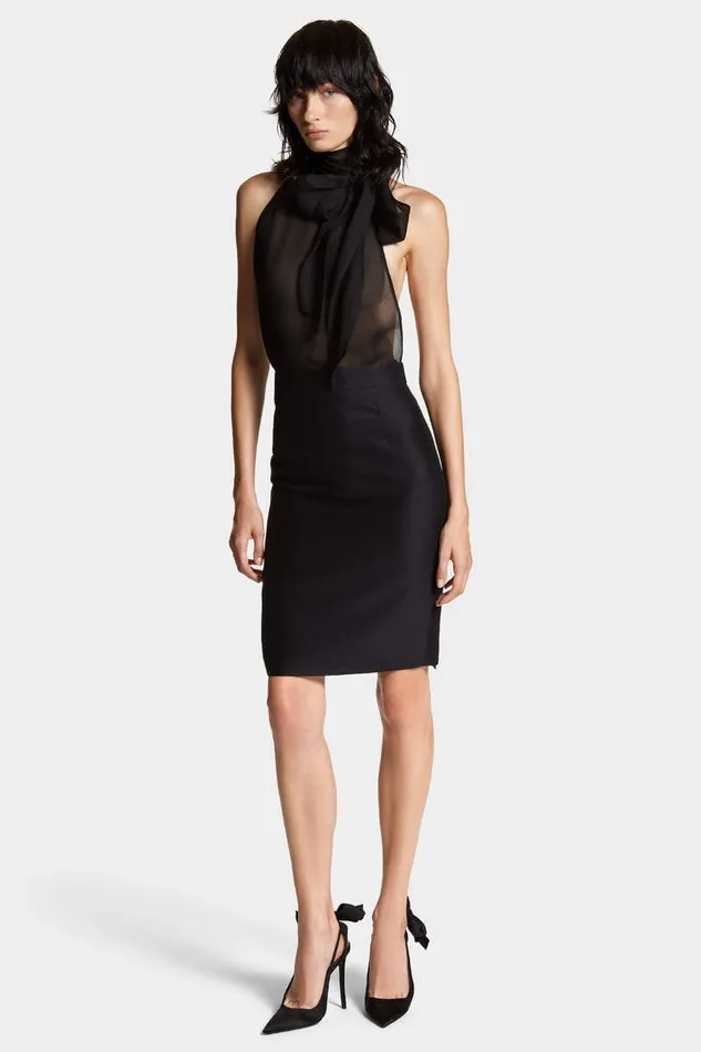 Dsquared2 Tops and TShirts Couture Bow Top Black 8211 Women