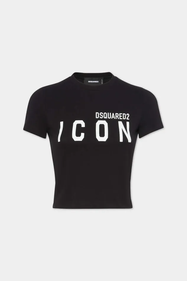 Dsquared2 Tops and TShirts Icon Mini Fit TShirt Black 8211 Women