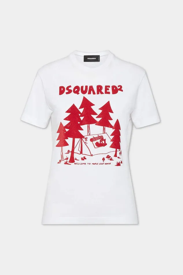Dsquared2 Tops and TShirts Just Right Fit House TShirt White 8211 Women