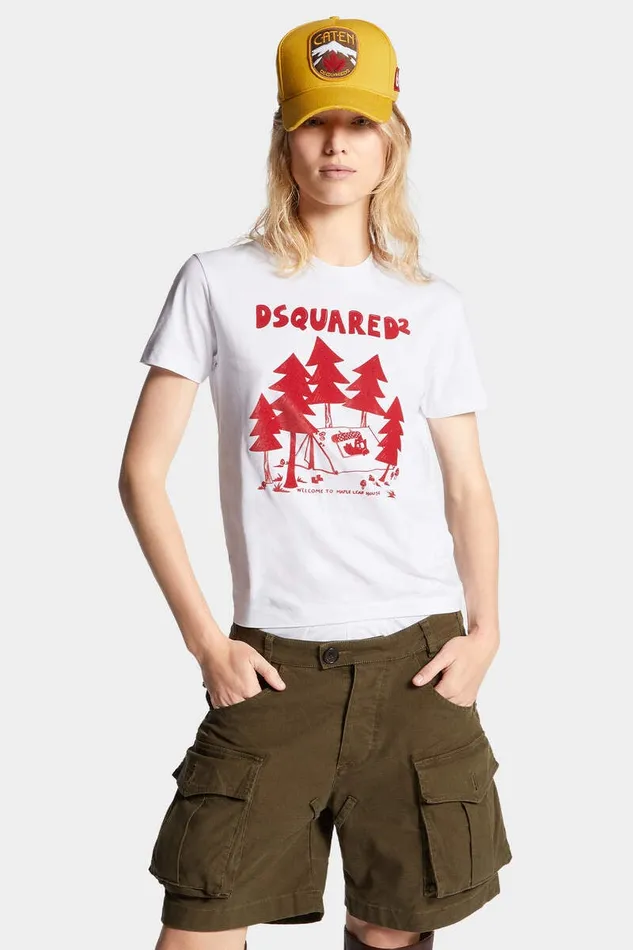 Dsquared2 Tops and TShirts Just Right Fit House TShirt White 8211 Women