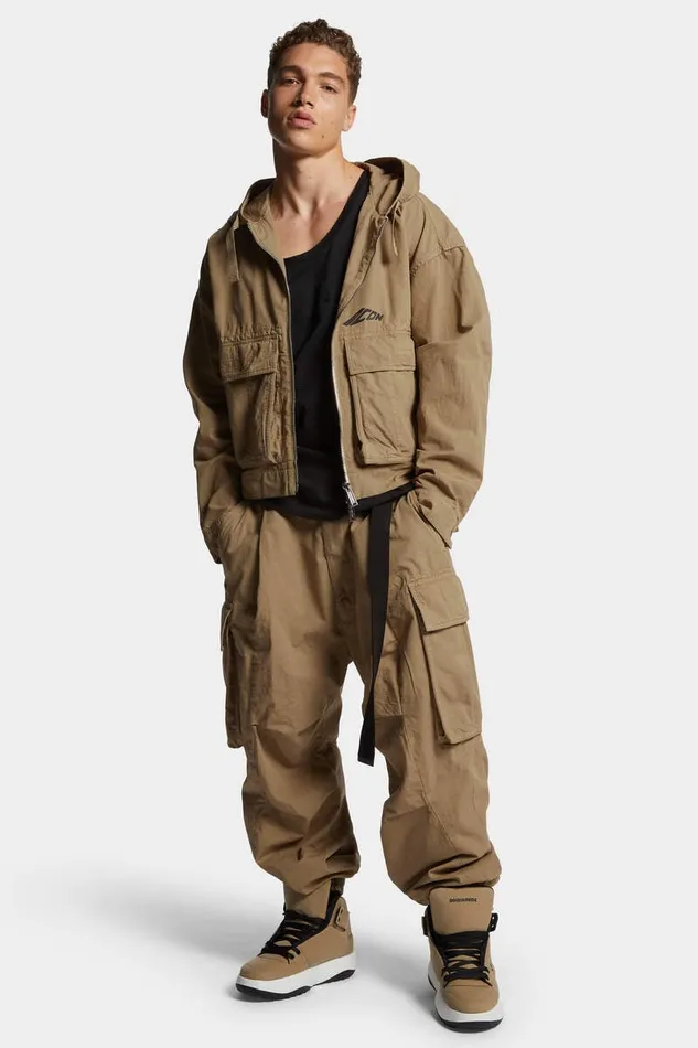 Dsquared2 Trousers Icon New Generation Ripstop 3d Cargo Pant Khaki 8211 Men