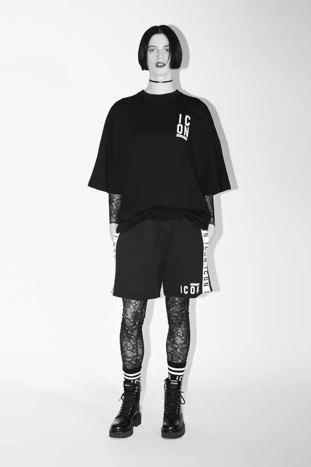 Dsquared2 Underwear Be Icon Long Sleeves Top Black 8211 Women