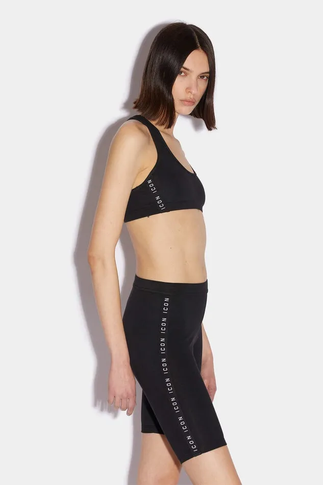 Dsquared2 Underwear Icon Band Cycling Shorts Black 8211 Women