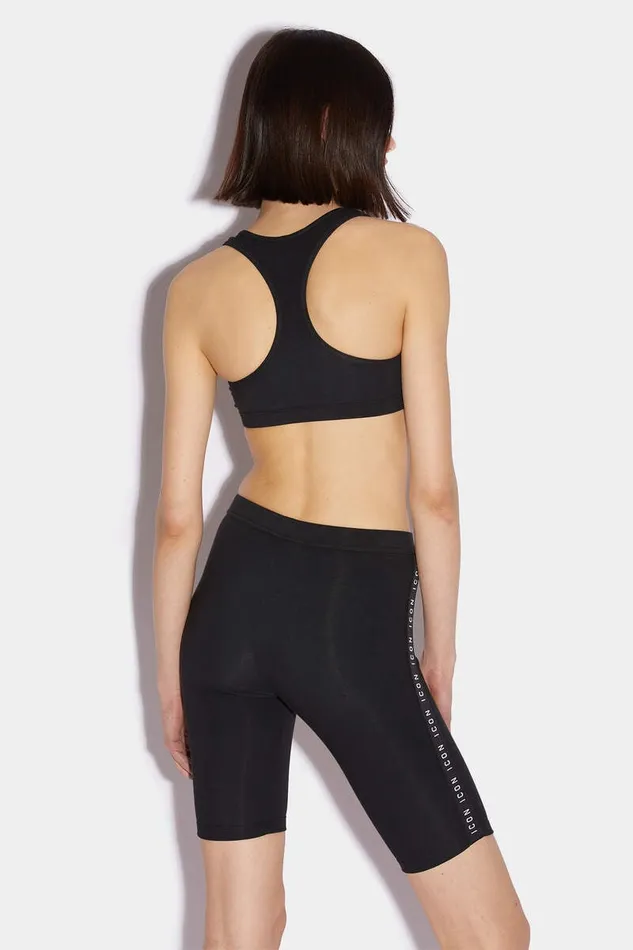 Dsquared2 Underwear Icon Band Cycling Shorts Black 8211 Women