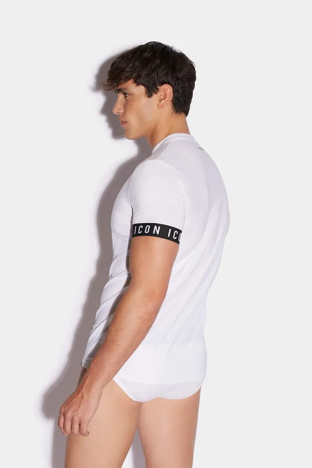 Dsquared2 Underwear Icon Band Round Neck TShirt White 8211 Men